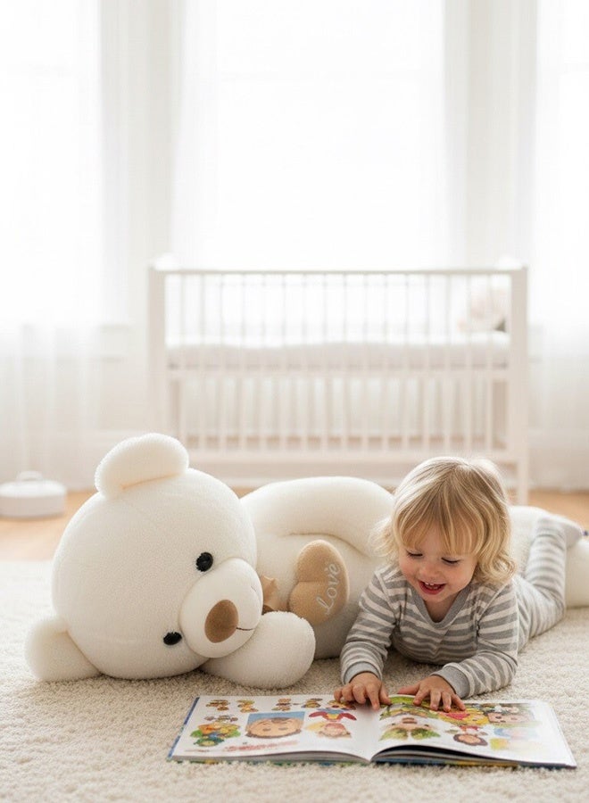 Toyland دب تيدي عملاق 130 سم لعبة قماشية ناعمة - Image 3